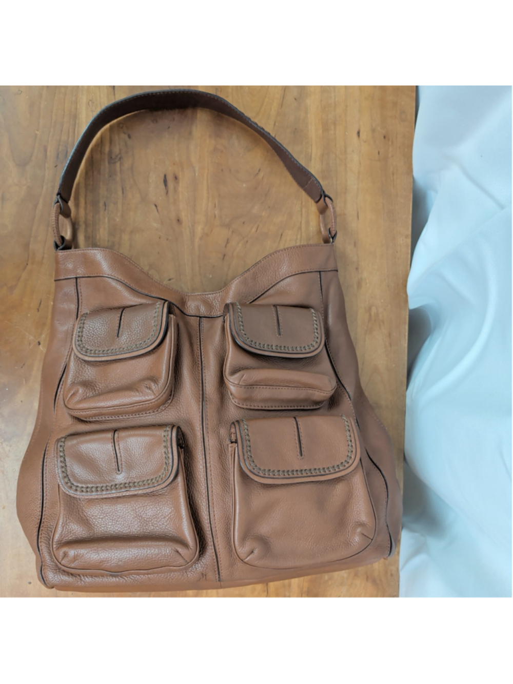 Banana Republic Brown Leather Shoulder Bag - Picture 5 of 8